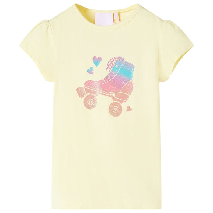 Tricou pentru copii, galben pal, 140 WALTI
