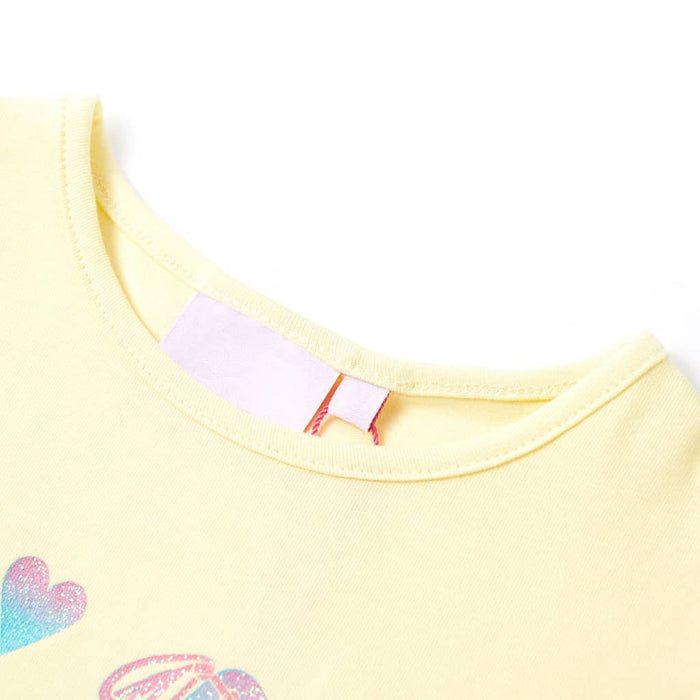 Tricou pentru copii, galben pal, 140 WALTI