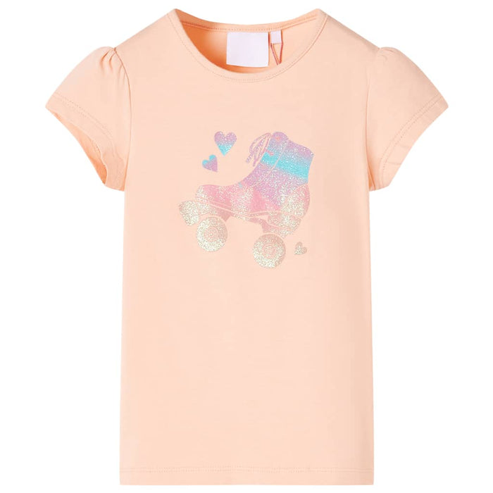 Tricou pentru copii, portocaliu deschis, 128 - WALTI WALTI