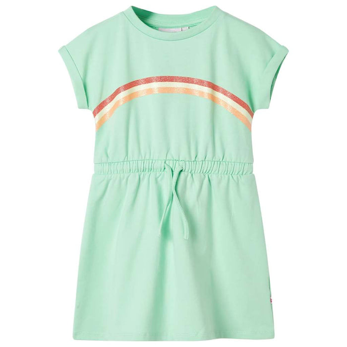 Rochie pentru copii cu șnur, verde aprins, 92 WALTI