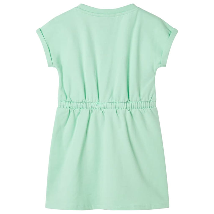 Rochie pentru copii cu șnur, verde aprins, 92 WALTI