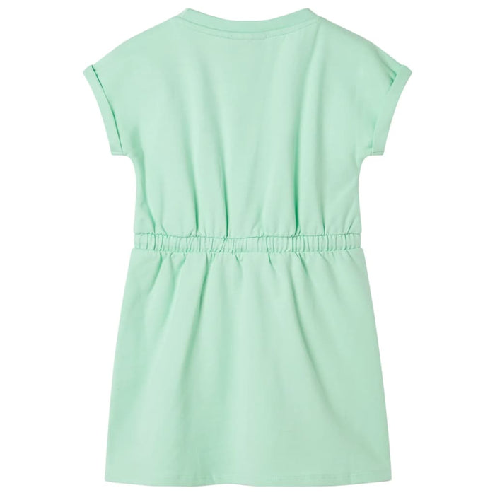 Rochie pentru copii cu șnur, verde aprins, 140 WALTI