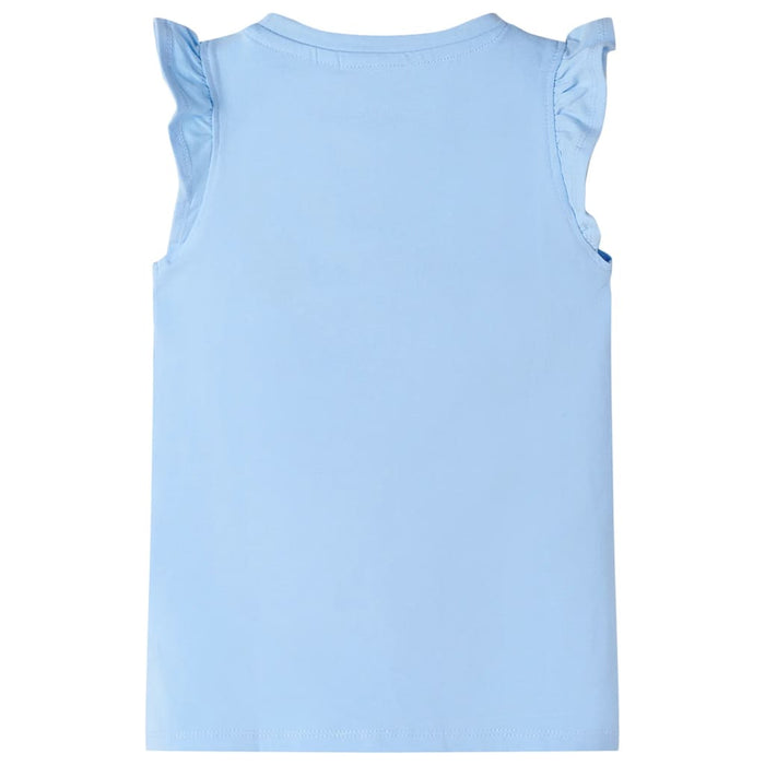 Tricou pentru copii cu mâneci scurte, albastru deschis, 92 WALTI