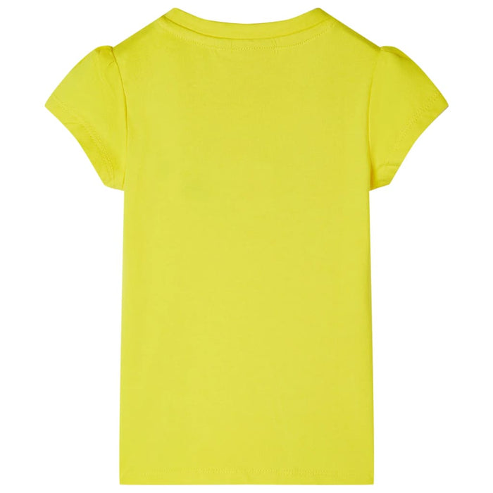 Tricou pentru copii cu mâneci lungi, galben aprins, 140 - WALTI WALTI