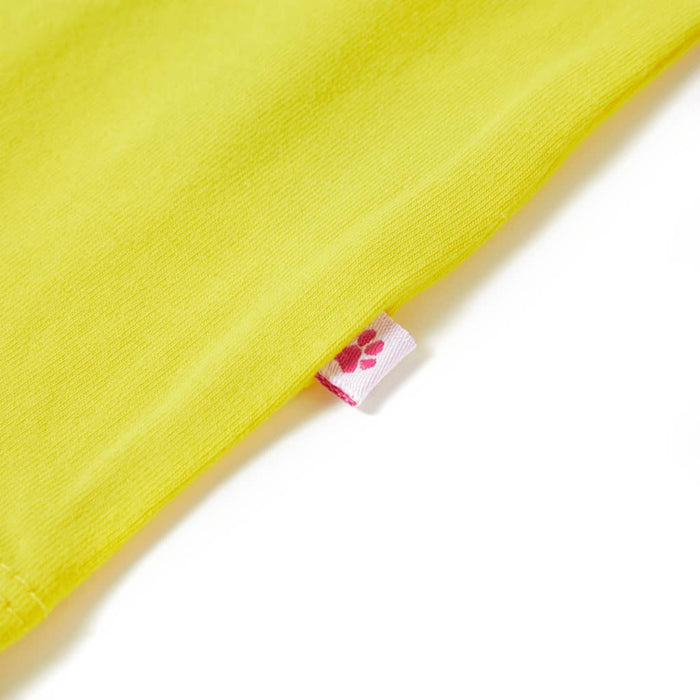Tricou pentru copii cu mâneci lungi, galben aprins, 140 - WALTI WALTI