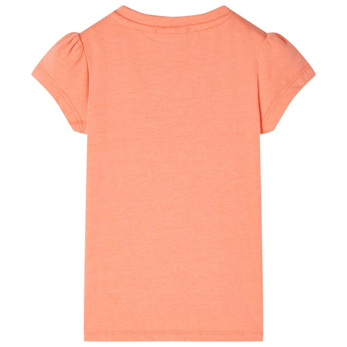 Tricou pentru copii cu mâneci scurte, portocaliu neon, 92 WALTI