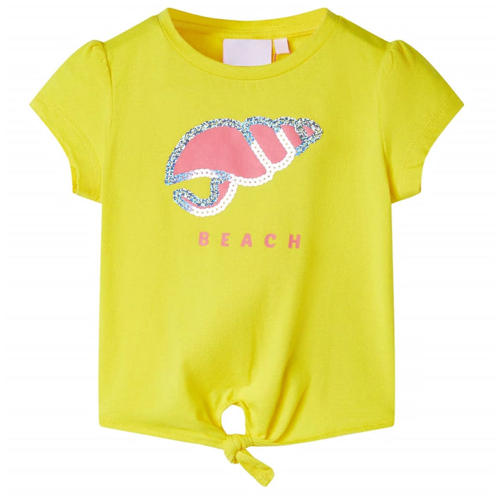 Tricou pentru copii, galben, 104 WALTI