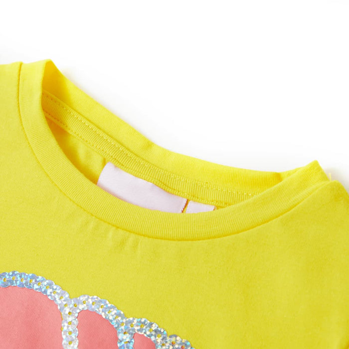 Tricou pentru copii, galben, 116 - WALTI WALTI