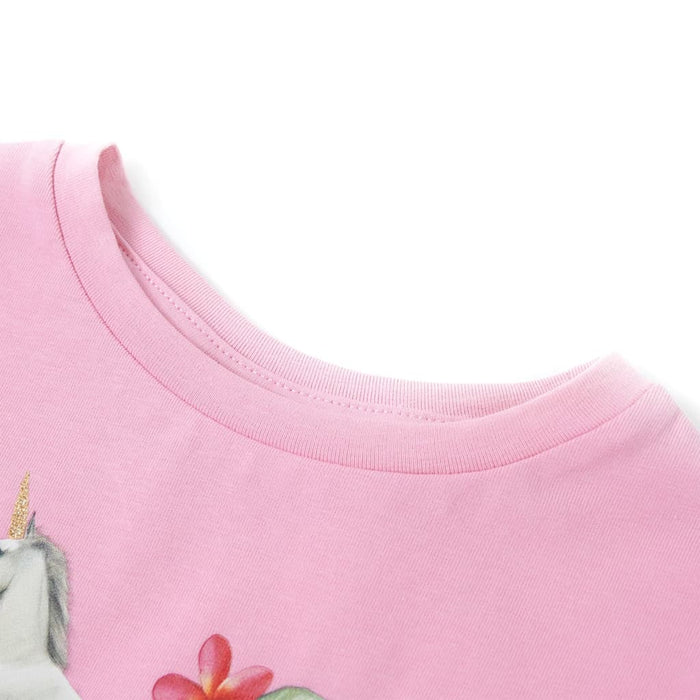 Tricou pentru copii cu mâneci lungi, roz aprins, 92 WALTI