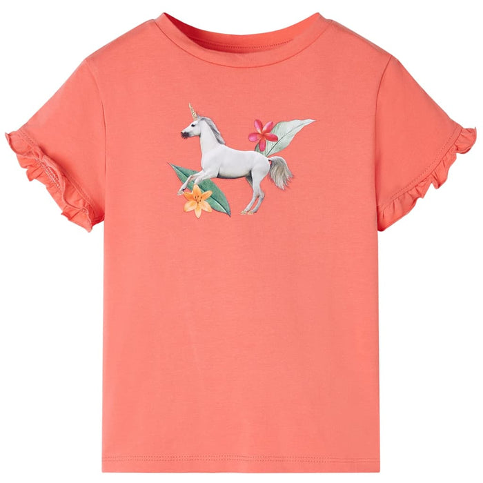 Tricou de copii cu mâneci scurte, corai, 92 WALTI