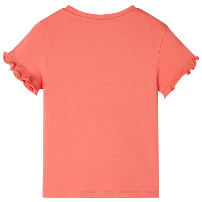 Tricou de copii cu mâneci scurte, corai, 92 WALTI