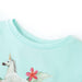 Tricou copii cu mâneci scurte, turcoaz deschis, 104 - WALTI WALTI