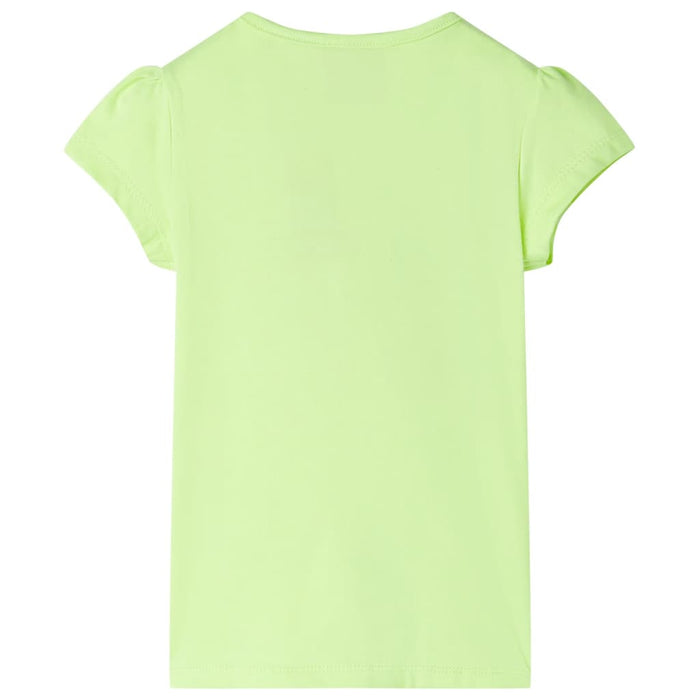 Tricou pentru copii, galben neon, 116 WALTI
