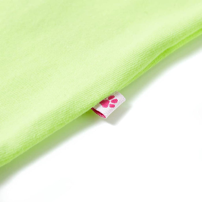 Tricou pentru copii, galben neon, 116 WALTI