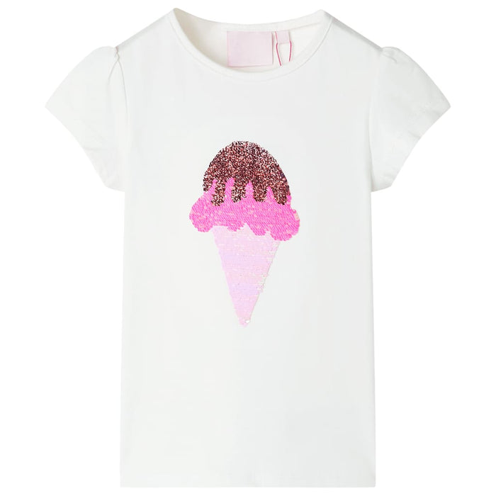 Tricou pentru copii, crem ecru, 140 WALTI