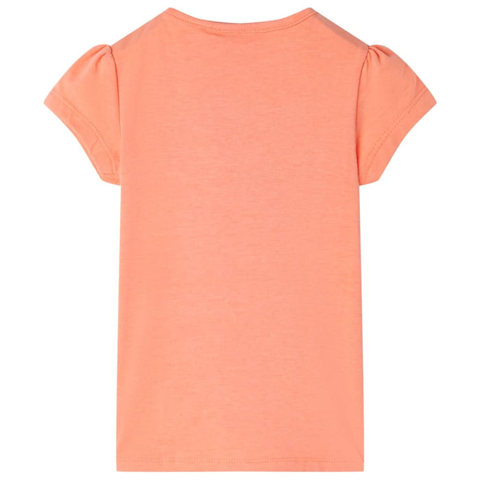 Tricou pentru copii, portocaliu neon, 104 - WALTI WALTI