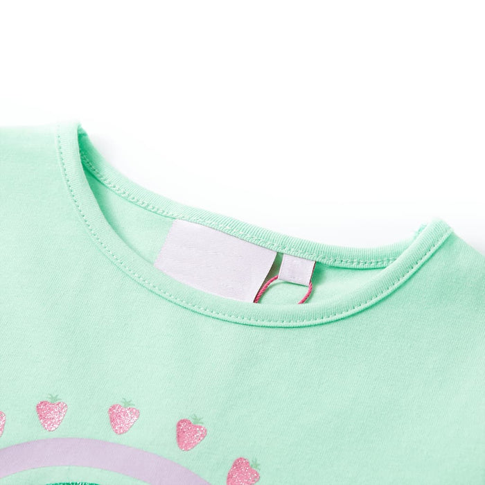 Tricou pentru copii, verde strălucitor, 92 WALTI