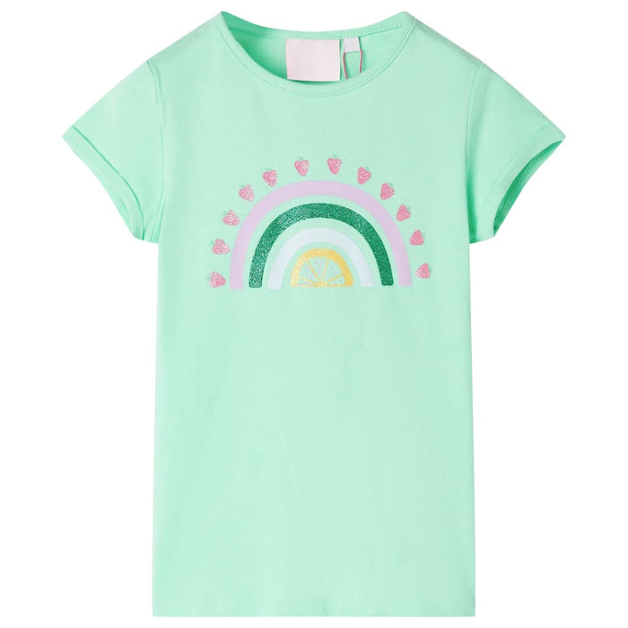 Tricou pentru copii, verde strălucitor, 104 - WALTI WALTI