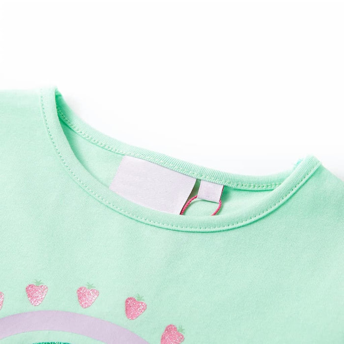 Tricou pentru copii, verde strălucitor, 104 - WALTI WALTI