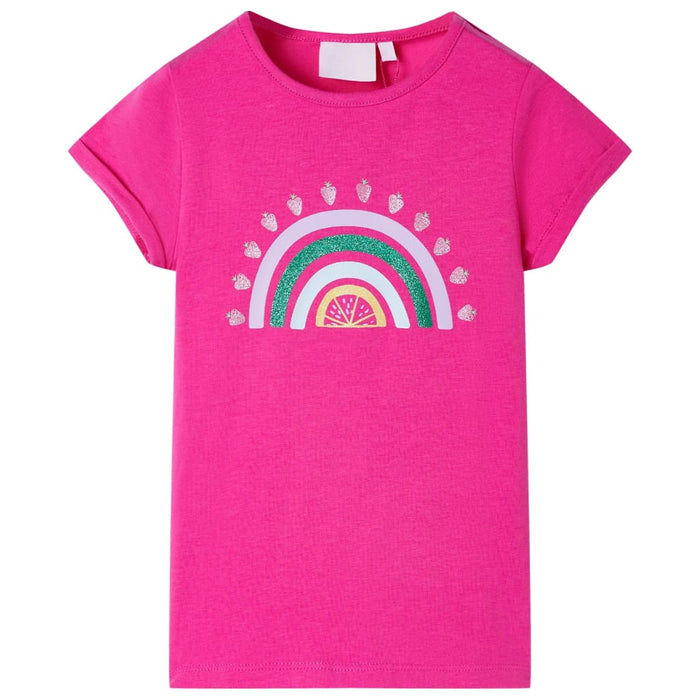 Tricou pentru copii, roz închis, 128 WALTI
