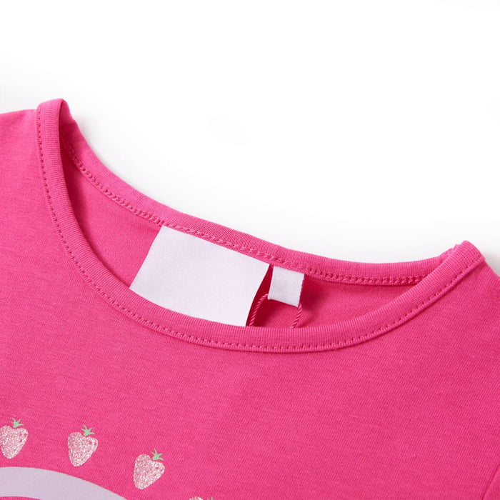 Tricou pentru copii, roz închis, 128 WALTI