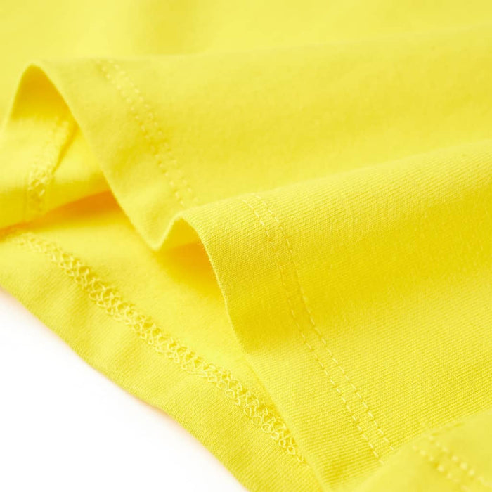 Tricou pentru copii, galben aprins, 128 WALTI