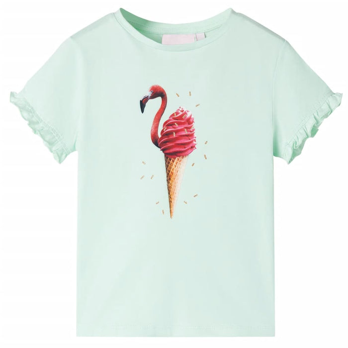 Tricou pentru copii, verde mentă deschis, 128 - WALTI WALTI