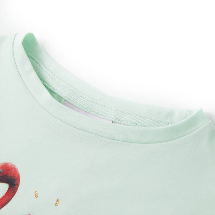 Tricou pentru copii, verde mentă deschis, 128 - WALTI WALTI