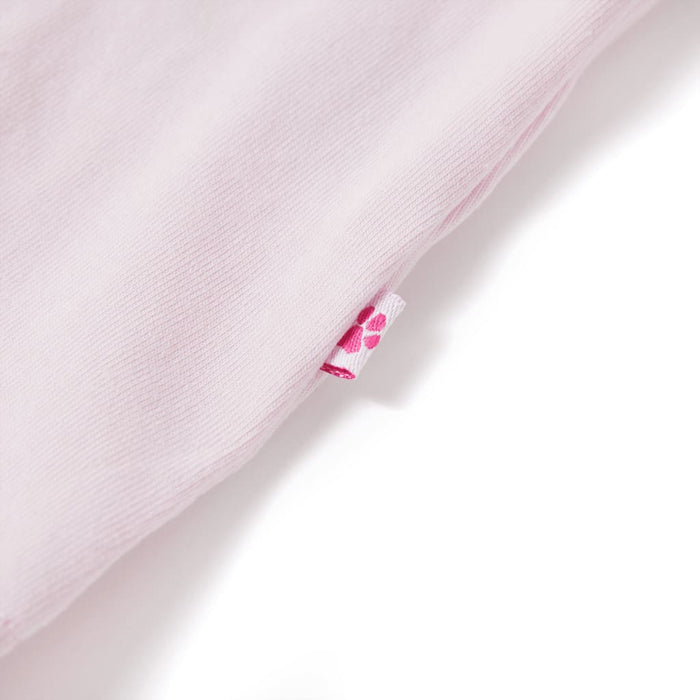 Tricou de copii, mâneci tip șapcă, roz pal, 128 WALTI