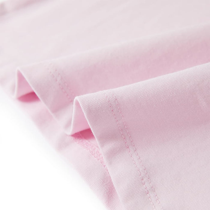 Tricou de copii, mâneci tip șapcă, roz pal, 128 WALTI