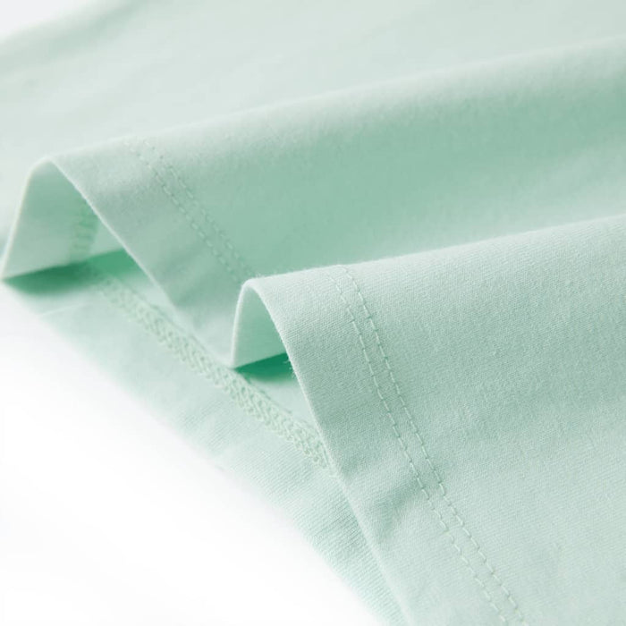 Tricou de copii mâneci tip șapcă, verde mentă, 128 - WALTI WALTI