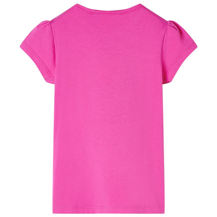 Tricou de copii, mâneci tip șapcă, roz închis, 128 WALTI