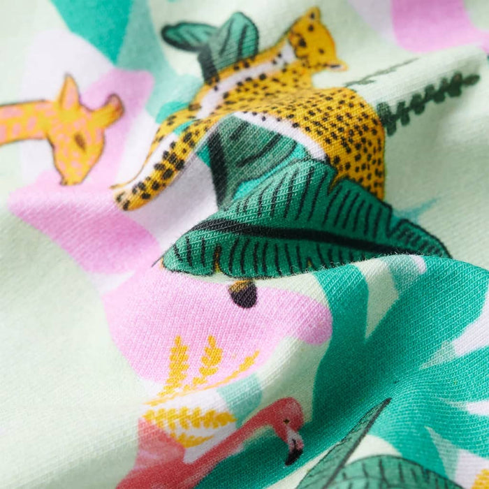 Pantaloni scurți copii cu șnur verde mentă 140 - WALTI WALTI