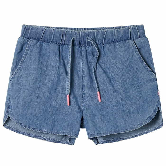 Pantaloni scurți pentru copii, albastru denim, 104 - WALTI WALTI