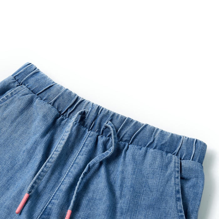 Pantaloni scurți pentru copii, albastru denim, 104 - WALTI WALTI