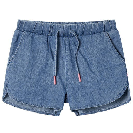 Pantaloni scurți pentru copii, albastru denim, 128 - WALTI WALTI