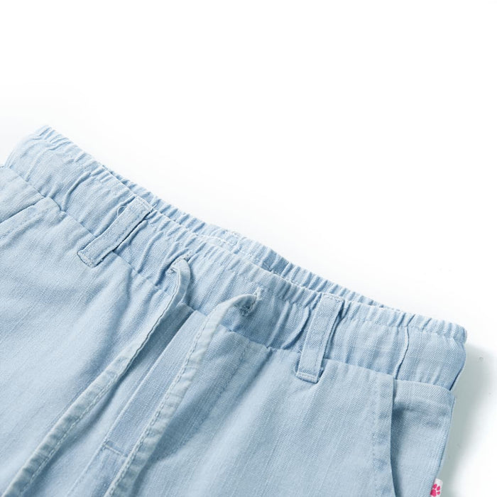 Pantaloni pentru copii, albastru denim pal, 128 WALTI