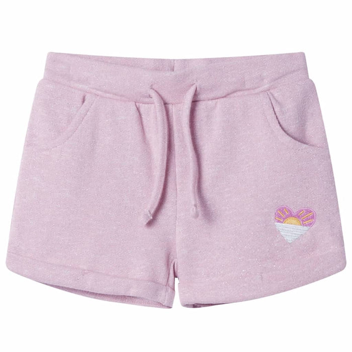 Pantaloni pentru copii cu șnur, lila combinat, 128 - WALTI WALTI