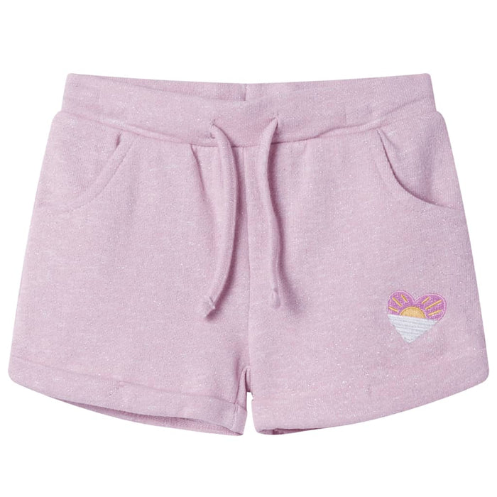 Pantaloni pentru copii cu șnur, lila combinat, 140 WALTI