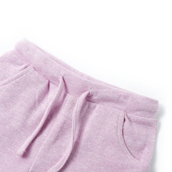 Pantaloni pentru copii cu șnur, lila combinat, 140 WALTI