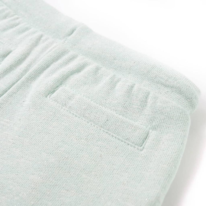 Pantaloni scurți de copii cu șnur, verde mentă deschis combinat, 104 - WALTI WALTI