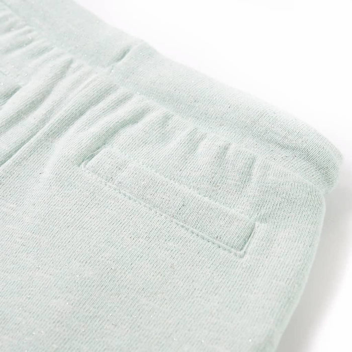 Pantaloni scurți de copii cu șnur, verde mentă deschis combinat, 116 - WALTI WALTI