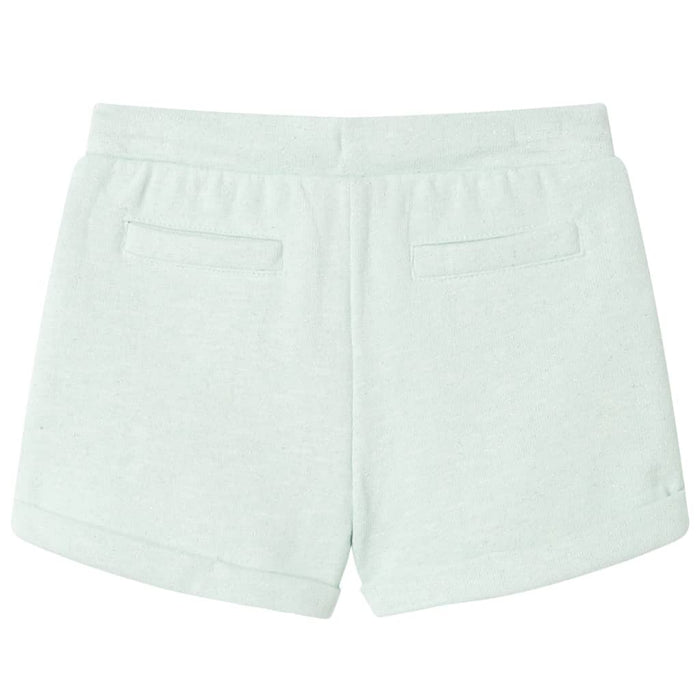 Pantaloni scurți de copii cu șnur, verde mentă deschis combinat, 128 - WALTI WALTI