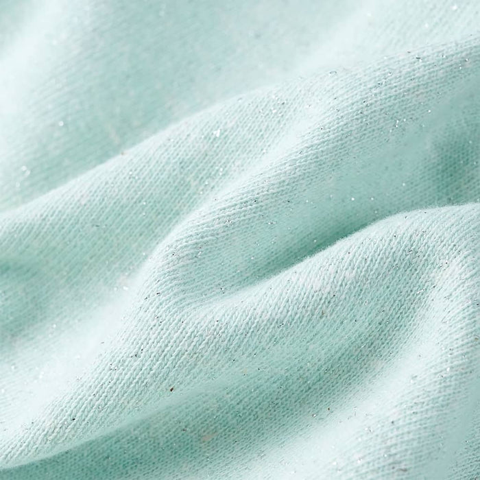 Hanorac copii cu glugă și fermoar, combinație verde mentă deschis, 104 - WALTI WALTI