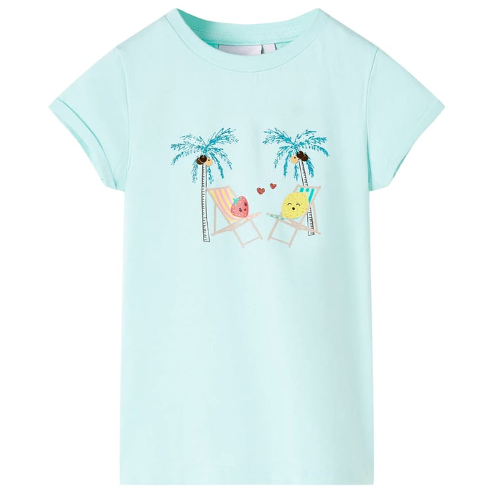 Tricou pentru copii, turcoaz deschis, 140 WALTI