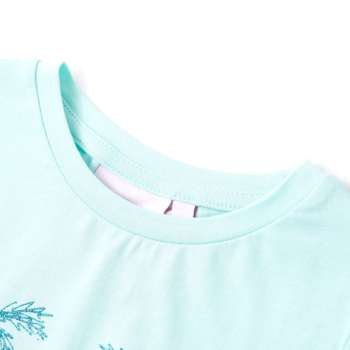 Tricou pentru copii, turcoaz deschis, 140 WALTI