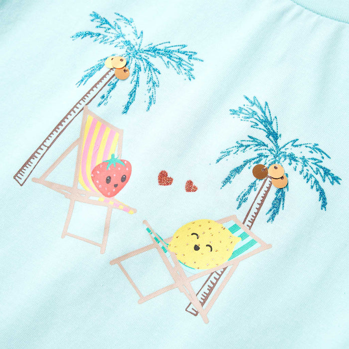 Tricou pentru copii, turcoaz deschis, 140 WALTI