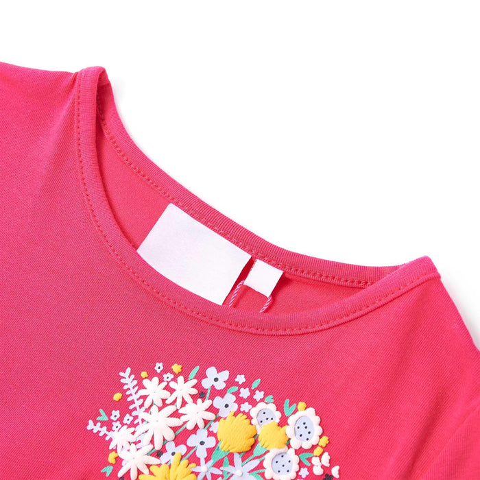Tricou de copii, roz aprins, 116 WALTI