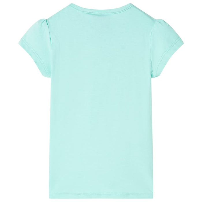 Tricou pentru copii, verde mentă deschis, 128 - WALTI WALTI