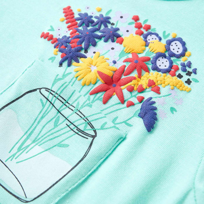 Tricou pentru copii, verde mentă deschis, 128 - WALTI WALTI
